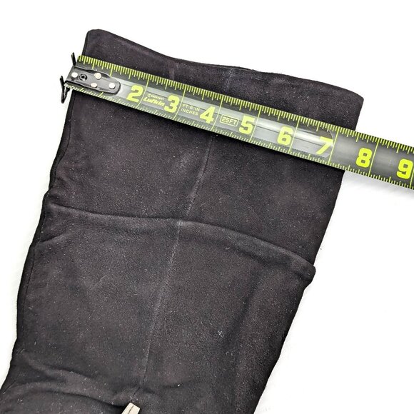 Vince Camuto Women Derika Black Suede Pointy Toe Zip Tall Boots Size 9 - Picture 6 of 9